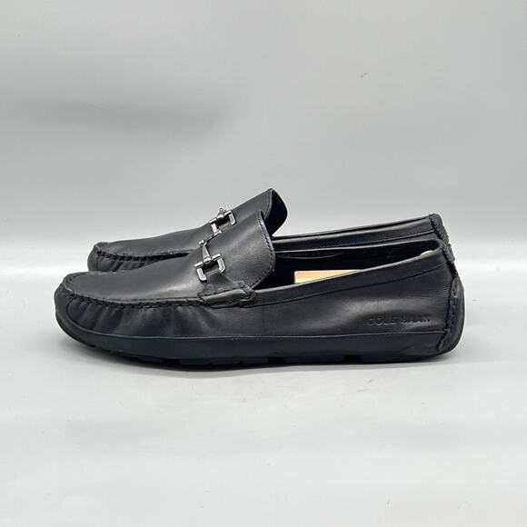 Cole Haan Shoes Mens 9 Black Leather Bit Driving Loafers Slip On Casual Comfort main image 7